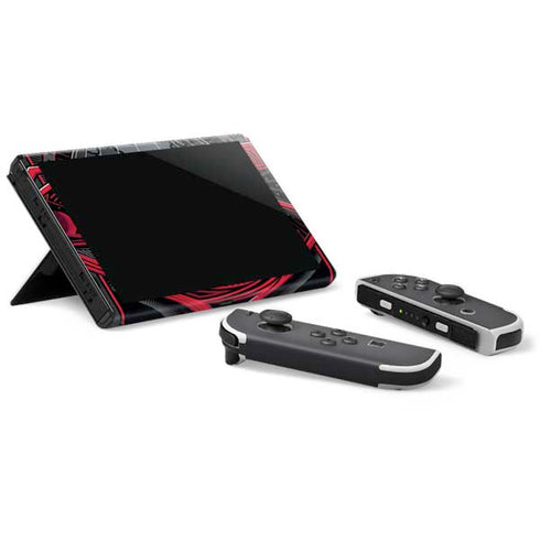 DC Comics Superman Grey Eye Collage Nintendo Switch OLED (2021) Skin